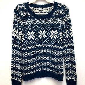 Boys Polarn O. Pyret Knit Sweater 10/12 Blue White